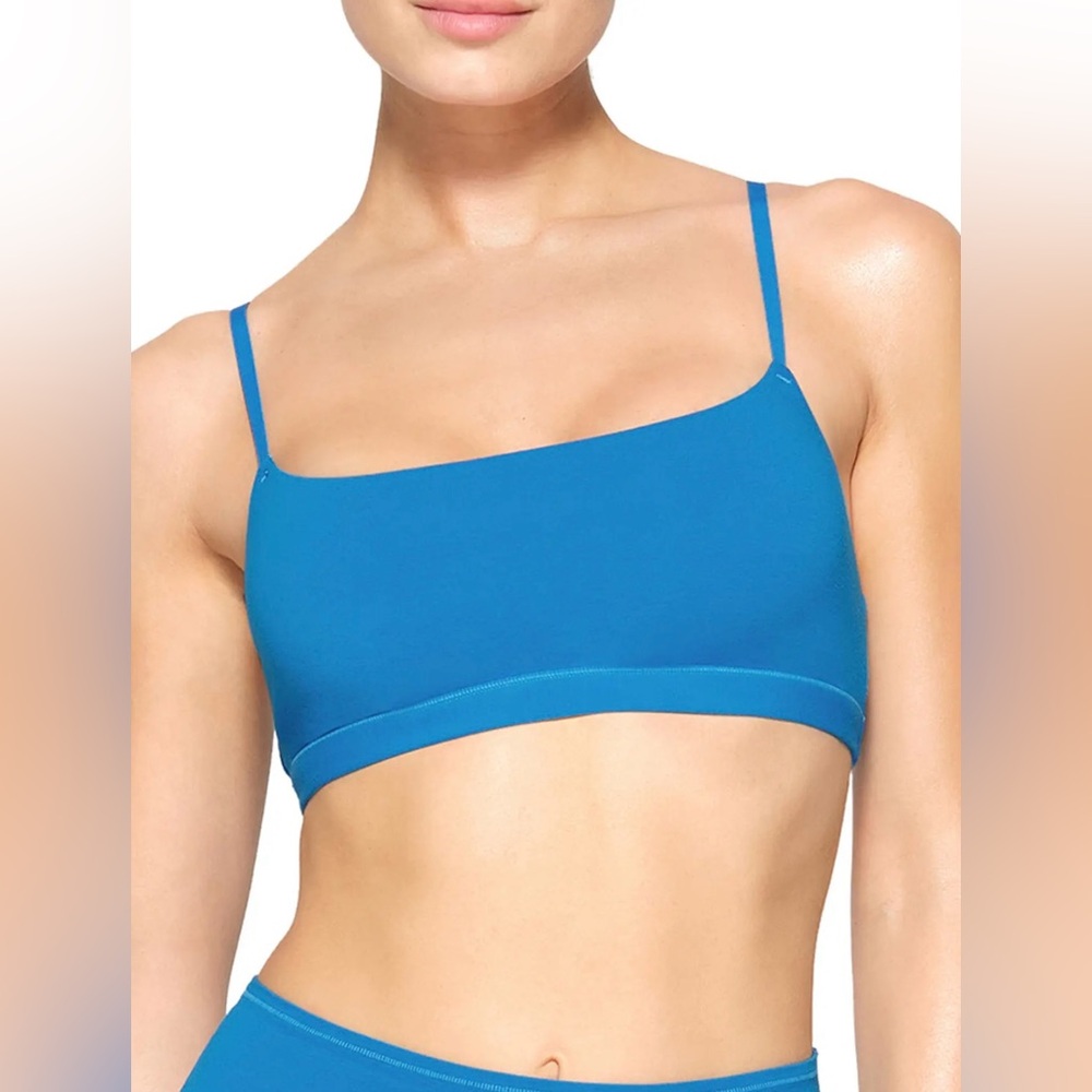 SKIMS Cotton Jersey Scoop Bralette | Mykonos | NWOT. XS.